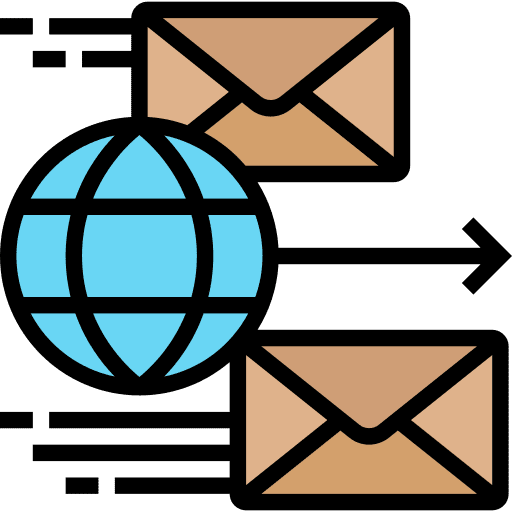Envelope shipping and delivery letter communications icon Envelope shipping and delivery letter communications icon