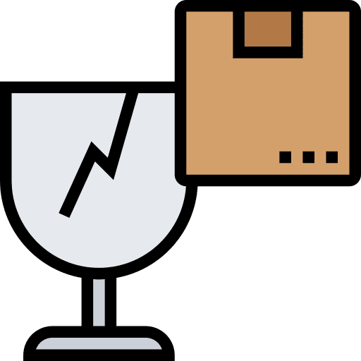 Fragile shipping and delivery broken breakable icon Fragile shipping and delivery broken breakable icon