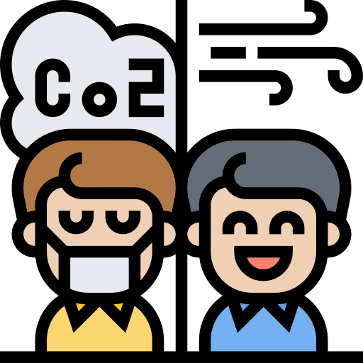 Air quality air air pollution people icon