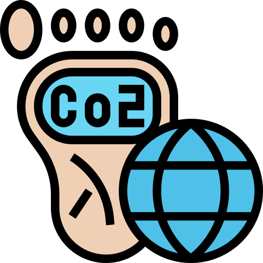 Carbon footprint greenhouse gas carbon footprint eco friendly icon Carbon footprint greenhouse gas carbon footprint eco friendly icon