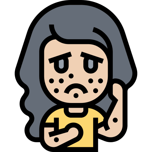 Skin allergy disease illness allergy icon