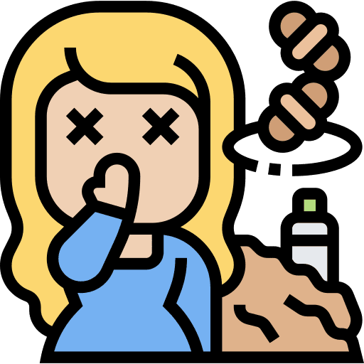 Stink air pollution trash contamination icon