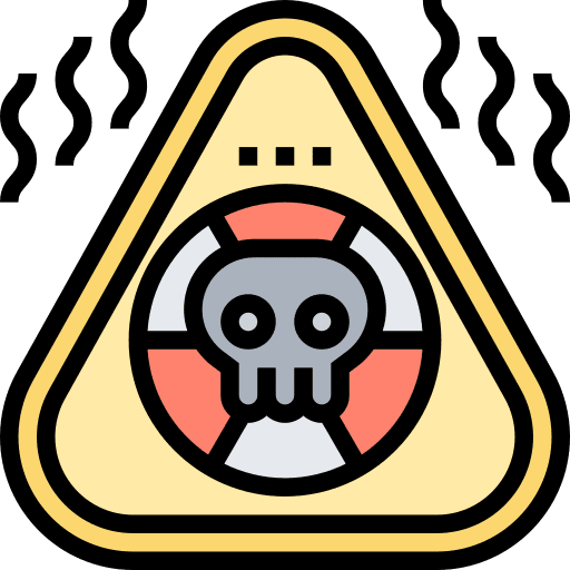 Hazardous warning danger radiation icon Hazardous warning danger radiation icon