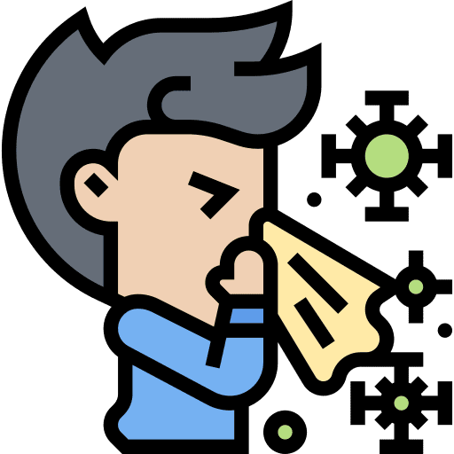 Sneeze spread people pandemic icon Sneeze spread people pandemic icon