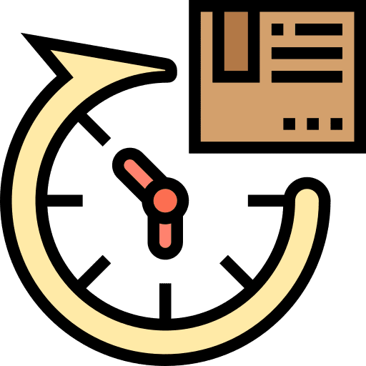 Hours delivery 24 hours delivery shipping and delivery icon