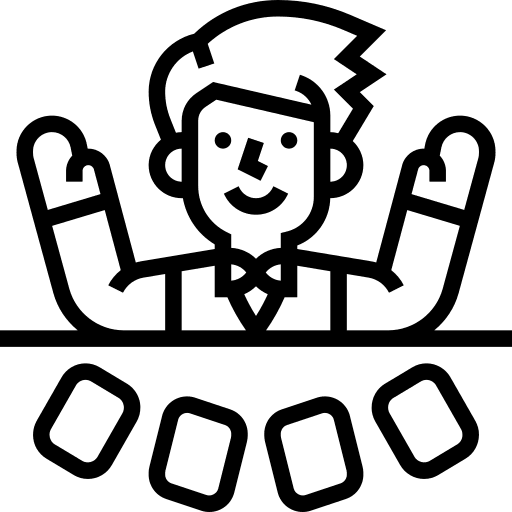 Croupier croupier gambling user icon
