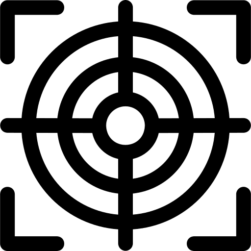 Target sniper objective shoot icon