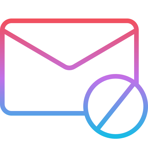 Hidden email mail message icon
