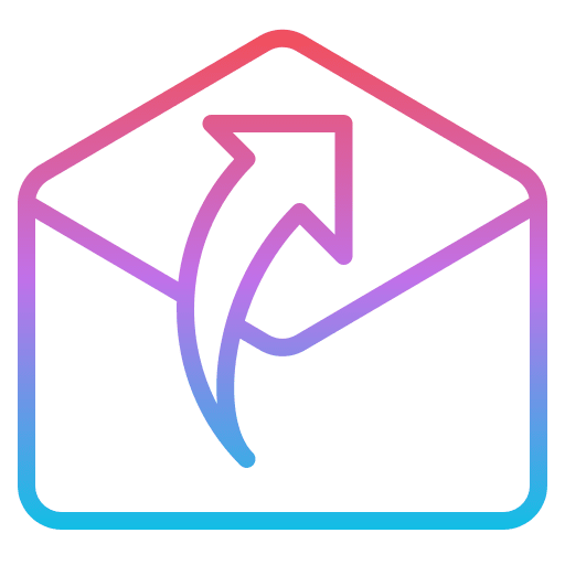 Open email message communications icon