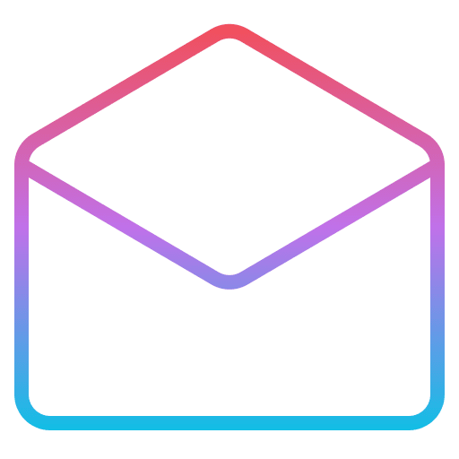 Open email note mail communications icon