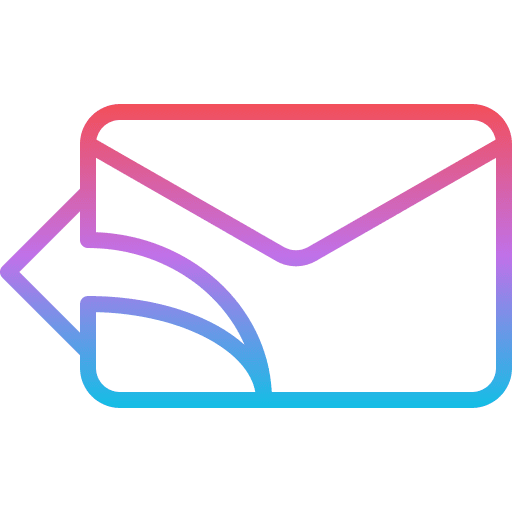 Reply response note envelope icon