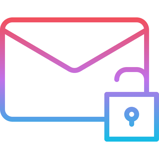 Unlocked content email message icon