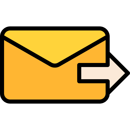 Forwarding email envelope message icon