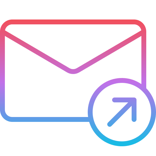 Share envelope mail message icon