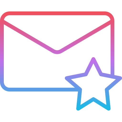 Starred message email communications envelope icon