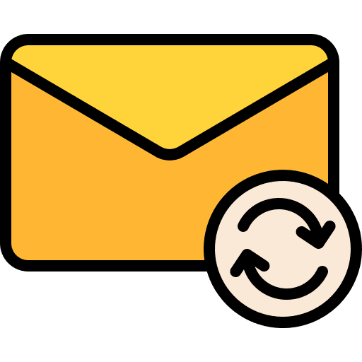 Sync email message mail icon