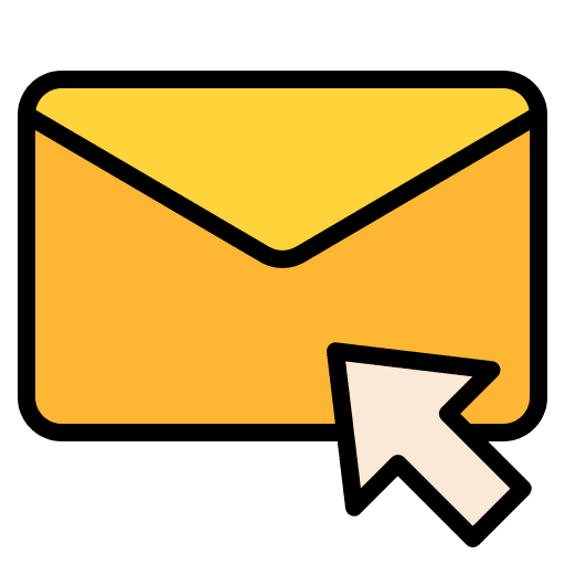 Click envelope note mail icon Click envelope note mail icon