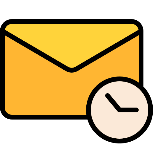 Snooze envelope schedule mail icon Snooze envelope schedule mail icon