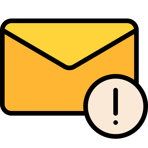 Spam email message note icon Spam email message note icon