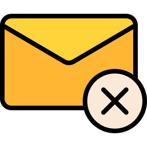 Error mail content message icon Error mail content message icon