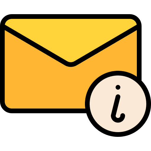 Information mail message communications icon Information mail message communications icon
