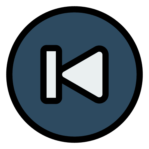 Previous video player music player ui icon