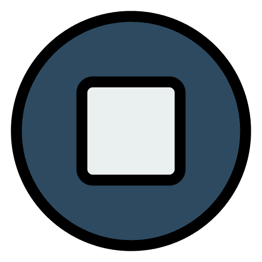 Stop ui stop symbol music and multimedia icon