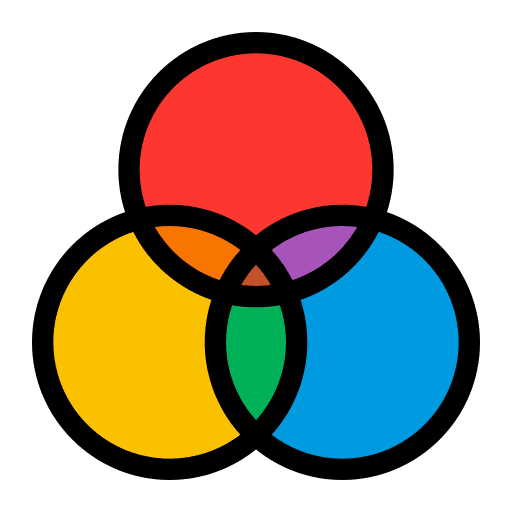 Color adjustment art and design color balance rgb icon Color adjustment art and design color balance rgb icon