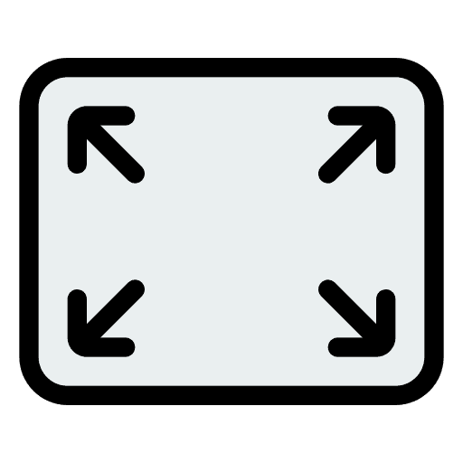 Fullscreen full screen mode video player icon Fullscreen full screen mode video player icon