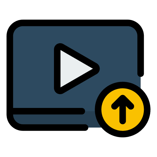 Upload film movie uploading icon Upload film movie uploading icon