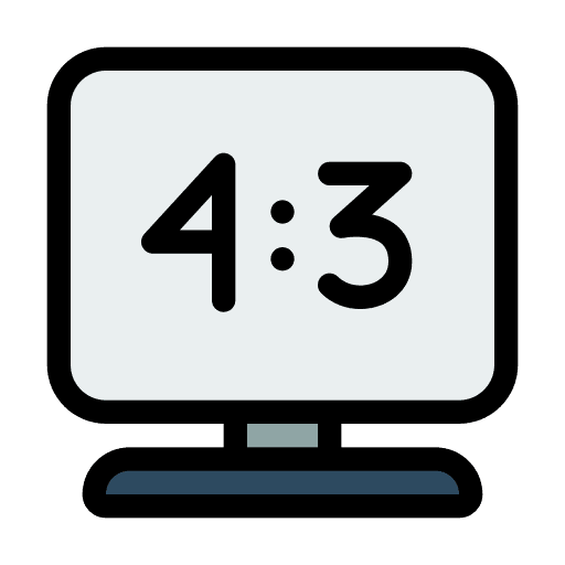 Aspect ratio aspect frame music and multimedia icon Aspect ratio aspect frame music and multimedia icon