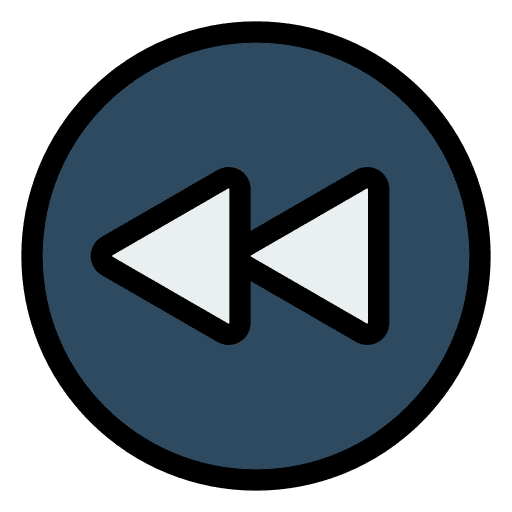 Fast backward fast backward previous track video player icon Fast backward fast backward previous track video player icon