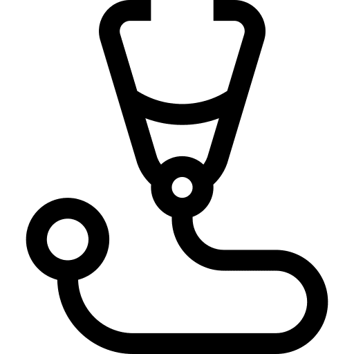 Stethoscope doctor phonendoscope pharmacy icon