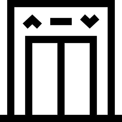 Elevator level electronics doors icon