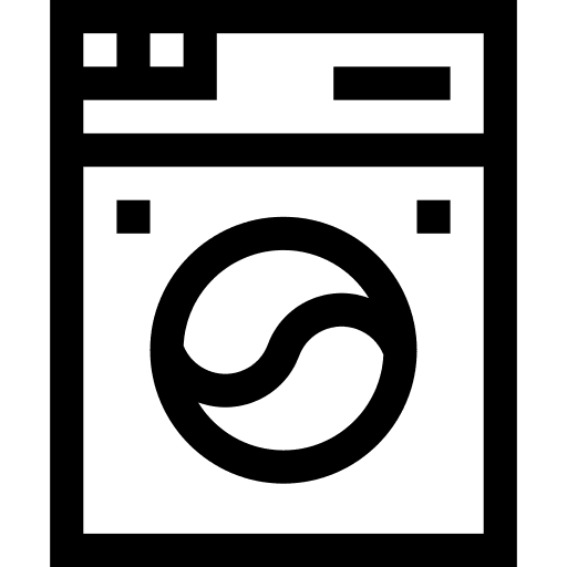 Laundry furniture and household housekeeping appliances icon