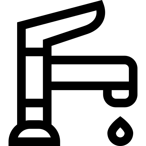 Tap water cleaning furniture and household bathtub icon
