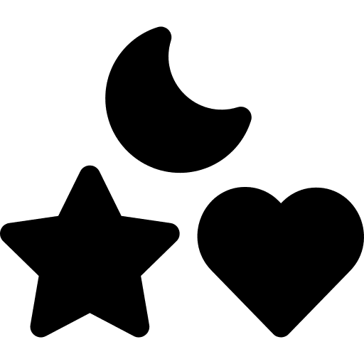 Shape art and design heart stick icon