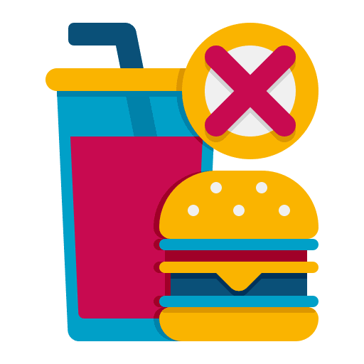 Bad habits bad habits fast food diet icon