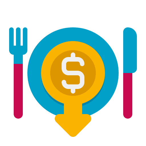 Meal food and restaurant diet cheap icon