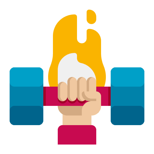 Burning diet calories sports and competition icon