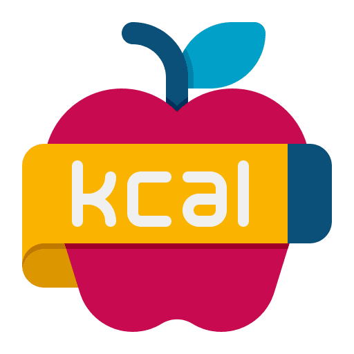 Calories wellness healthcare intake icon