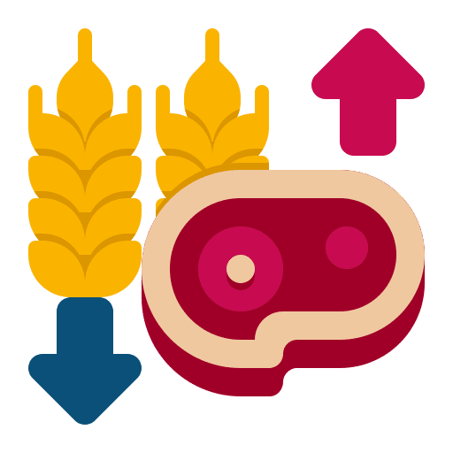 Low carb diet food food and restaurant meat icon