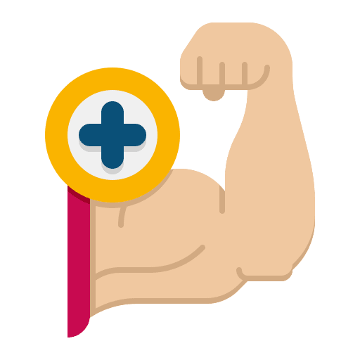 Muscle gain diet sports and competition icon