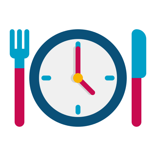 Schedule diet schedule food icon