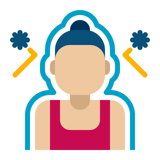 Immunity diet healthcare and medical woman icon