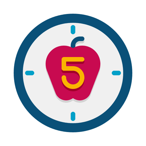 Meal calories habits five icon