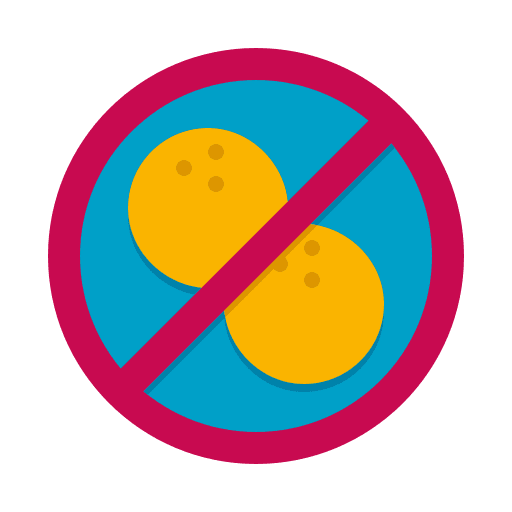 Nut free gastronomy peanut free food icon