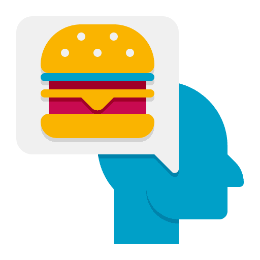 Eating disorder habits diet eat icon