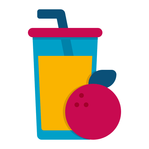 Juice breakfast food and restaurant refresh icon