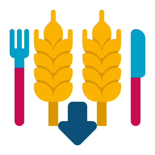 Low carb diet food and restaurant habits diets icon